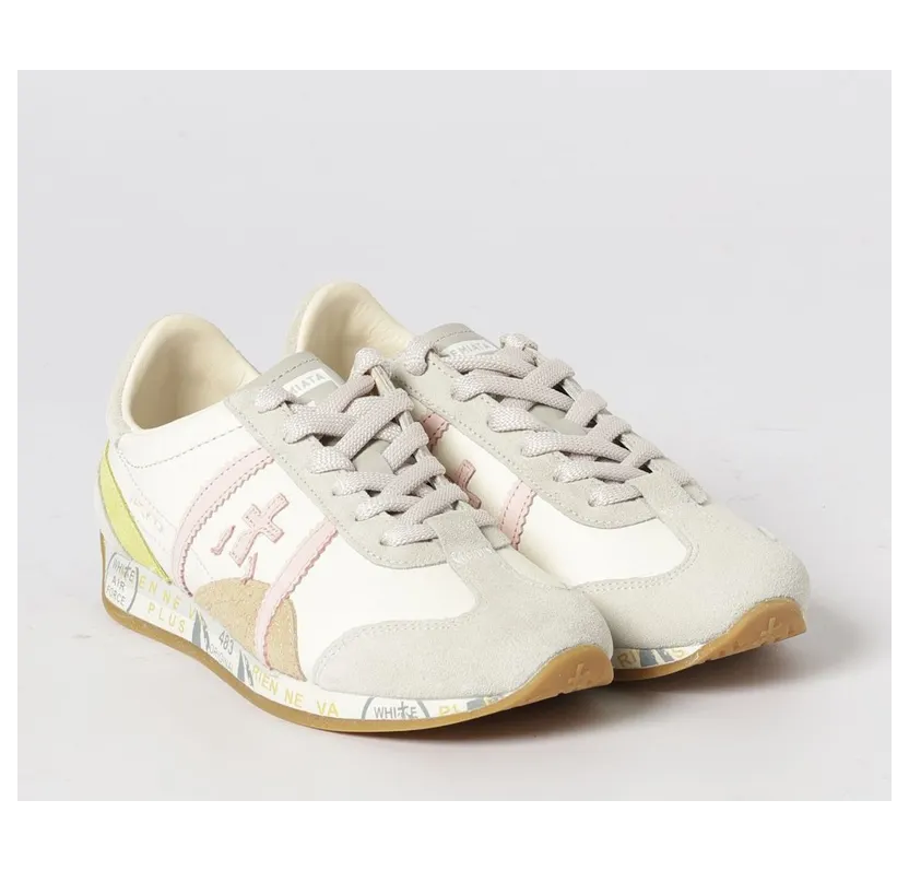 Premiata Jackyx Leather and Suede Bicolor Natural (JACKYXD8230)