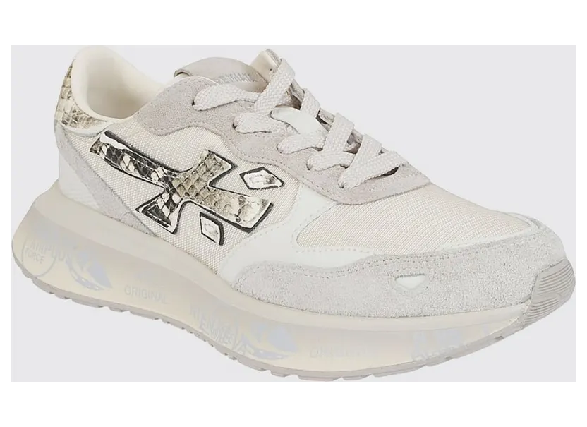 Premiata Laurin Leather and Mesh with Rhinestones Brown (LAURIN8183)