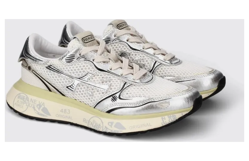 Premiata Lauryn Suede and Mesh Silver (LAURYN8192)