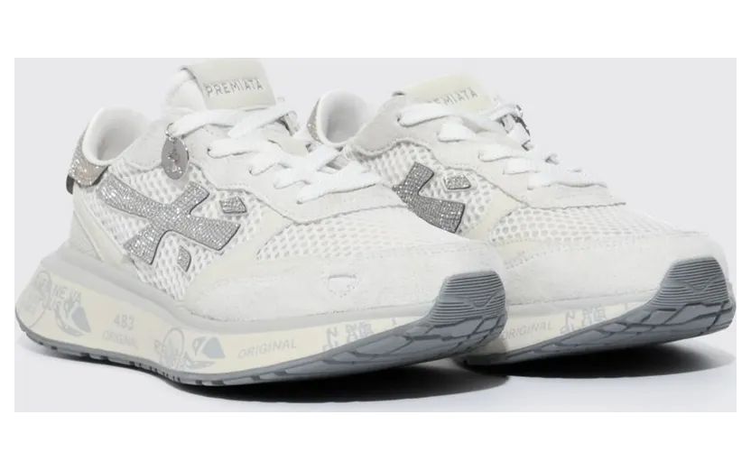 Premiata Lauryn Suede and Mesh White (LAURYN8186)