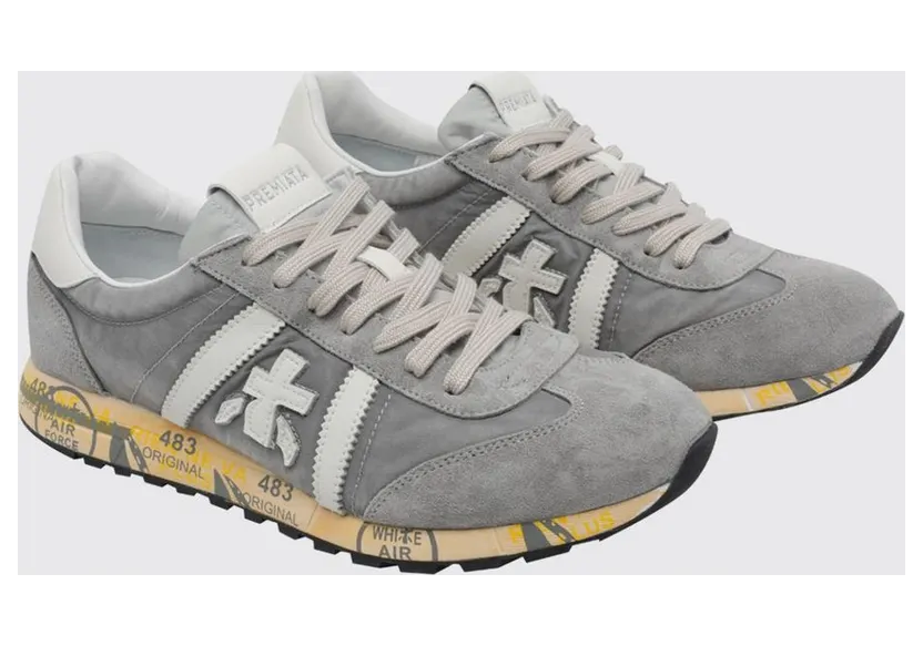 Premiata Lucy Cotton Twill and Nylon Grey (LUCY8187)