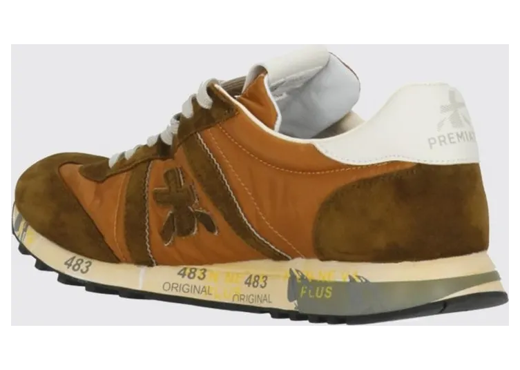 Premiata Lucy in Suede and Used Nylon Rust (LUCY8191)