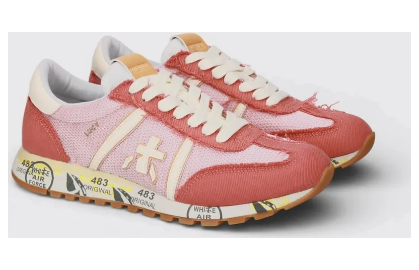 Premiata Lucy Suede and Nylon Pink (LUCYD8137)