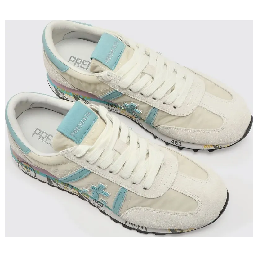 Premiata Lucyd Nylon and Suede White (LUCYD018143)