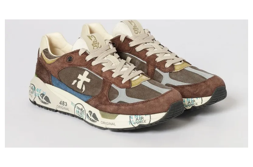Premiata Mase Suede and Canvas Beige (MASE258026)