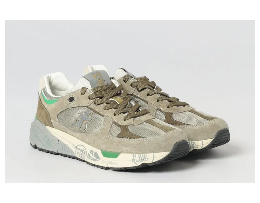 Premiata Mase Suede and Canvas Grey (MASE258017)
