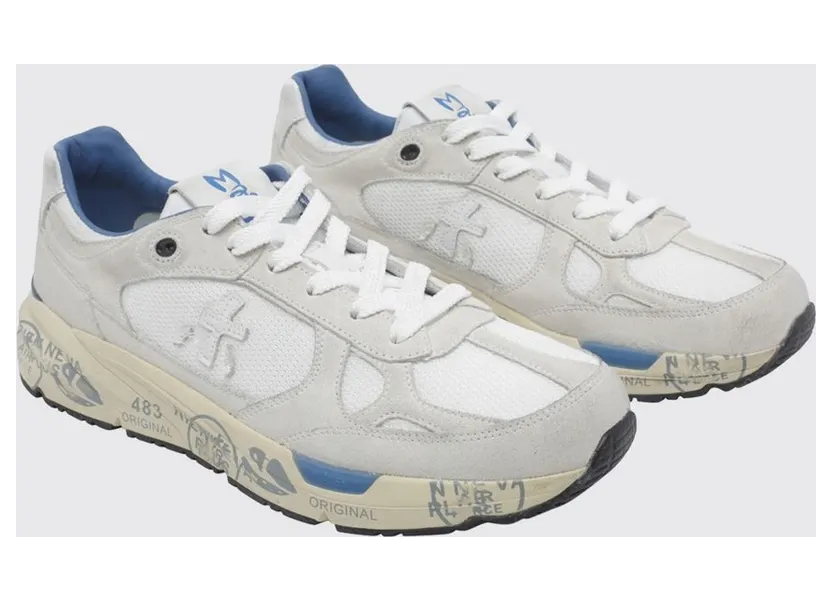 Premiata Mase Suede and Mesh White (MASE8019)
