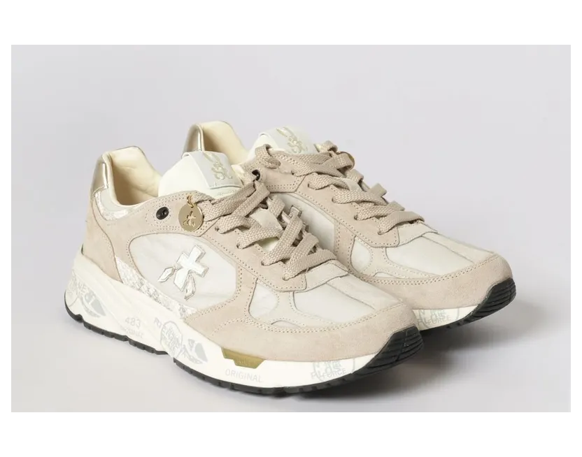 Premiata Mased Suede and Nylon Beige (MASED8116)