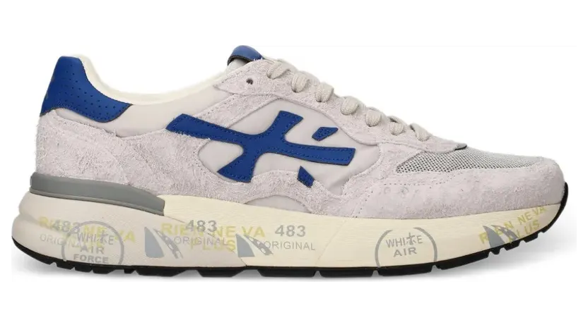 Premiata Mick 0.1 mit Wildlederapplikation – Grey (MICK8237)
