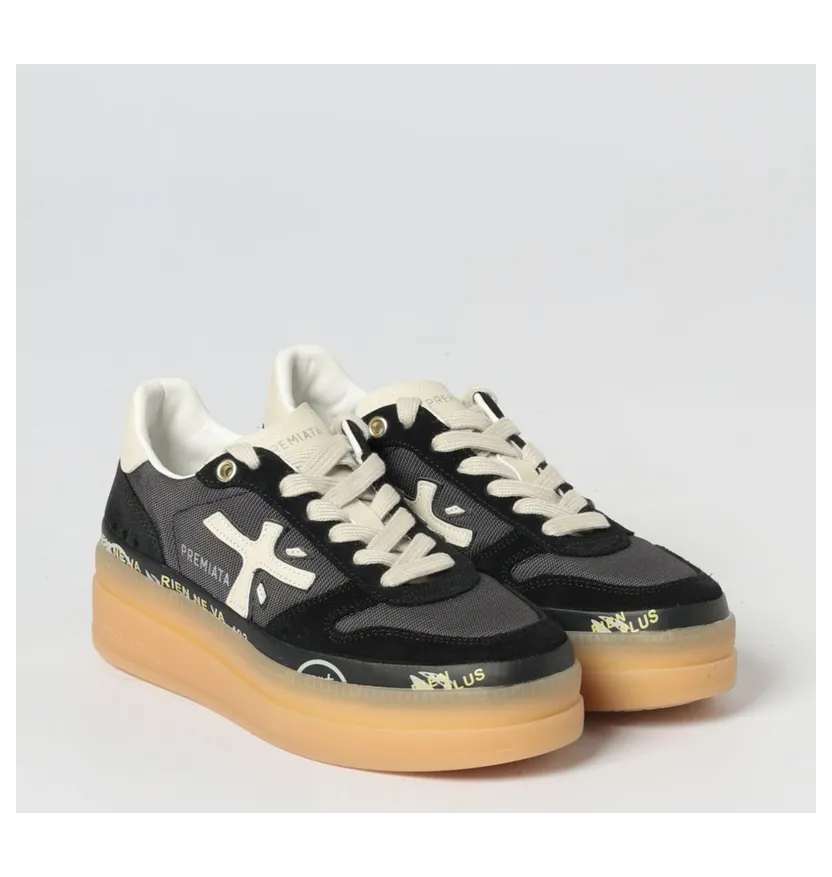 Premiata Micol Suede Black 1 (MICOL8193)