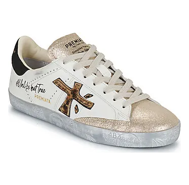 Premiata mit Leoparden-Motiv – White (STEVEND7605)