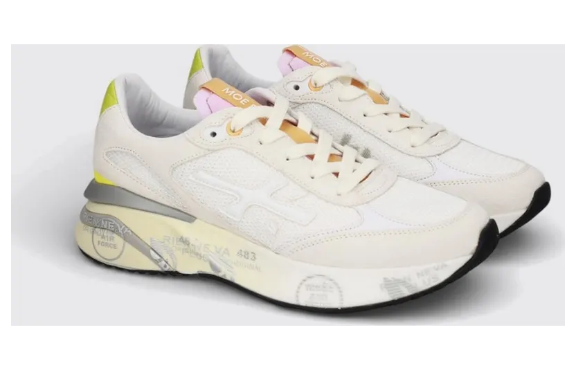 Premiata Moerund Suede and Nylon White 2 (MOERUN8303)