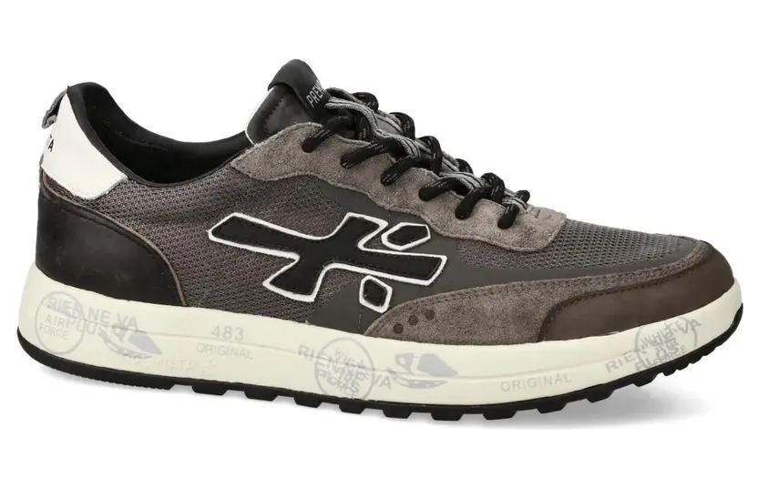 Premiata Nous 7725 mit Wildledereinsätzen – Brown