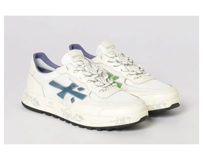 Premiata Nous Perforated Suede White 3 (NOUS8063)