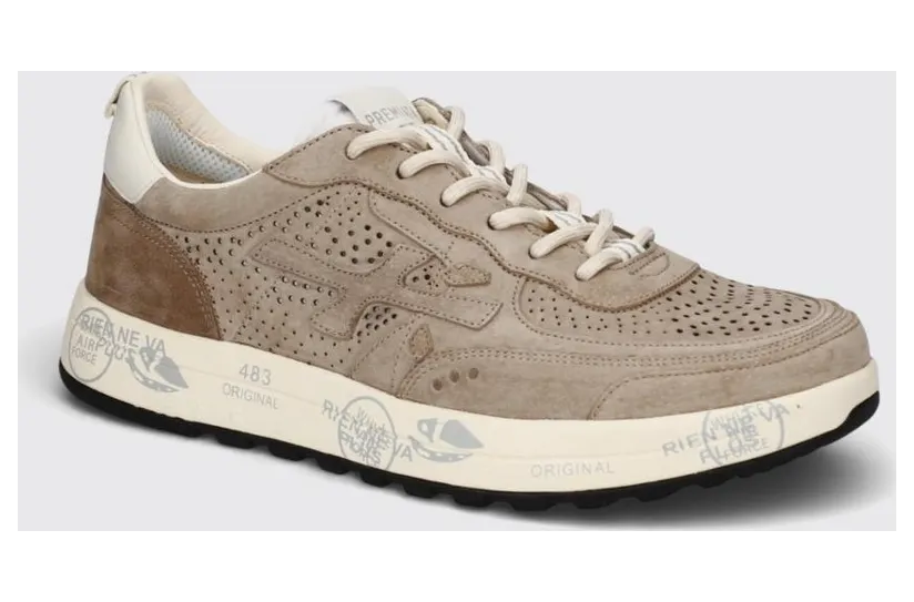 Premiata Nous Perforated Suede Brown (NOUS8288)