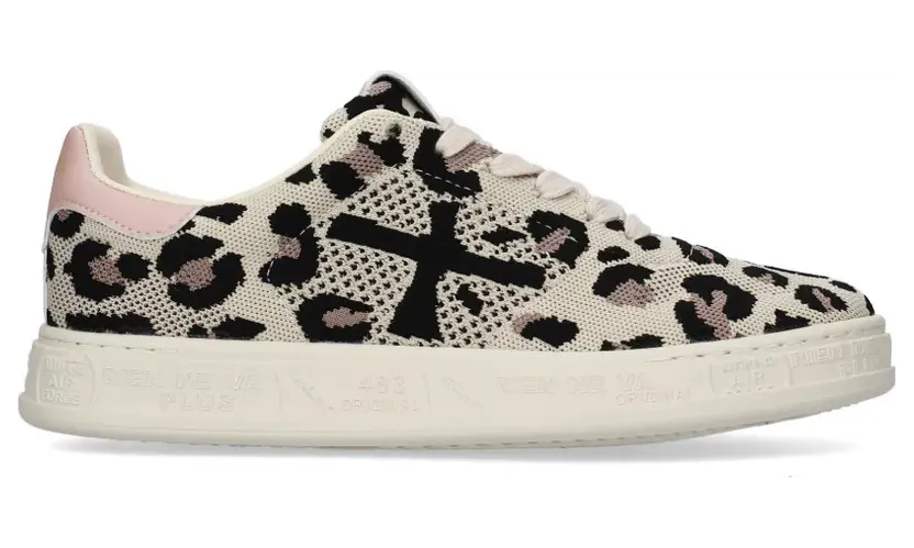 Premiata Quinn with luipaard-print – Beige (QUINND8257)