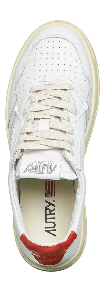 Autry Medalist Low Leather / Leather White / Rust (AULWLL48) (4)