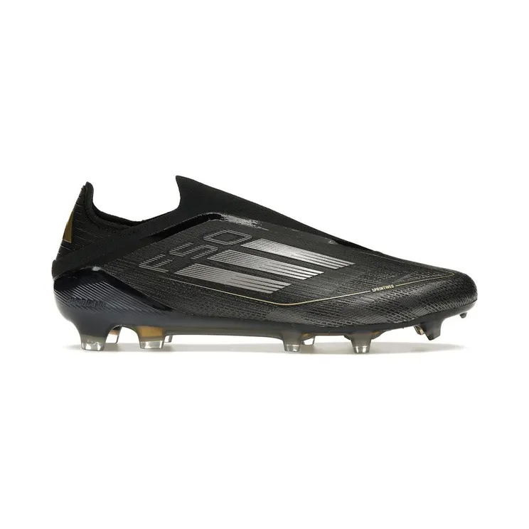 adidas F50 Elite Laceless FG Core Black Iron Metallic Gold Metallic (IE3184)