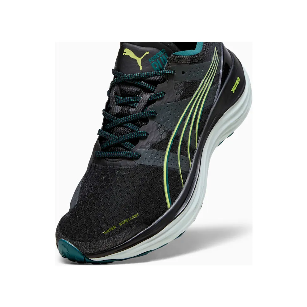 Puma ForeverRun Nitro Winter Black Malachite Yellow (378472-01)