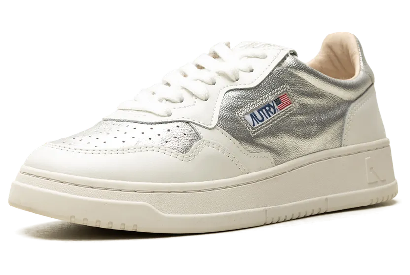 Autry Medalist Low “White/Silver” (AULW-GB01) (3)