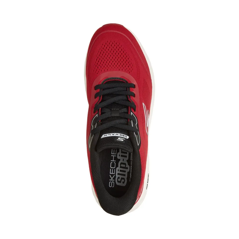 Skechers Slip-ins: GO Walk Max Cushioning Flex “Pave Sneaker Red / Black” (217109RDBK)