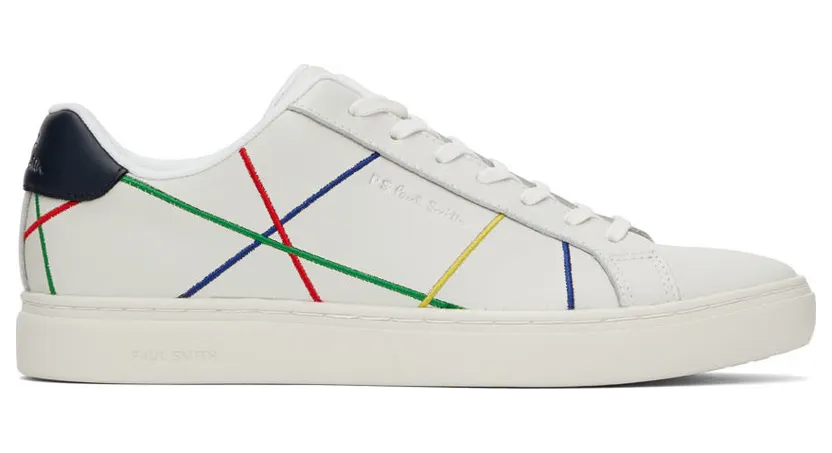 PS by Paul Smith White Abstract Rex Sneakers (M2S-REX35-FLEA)