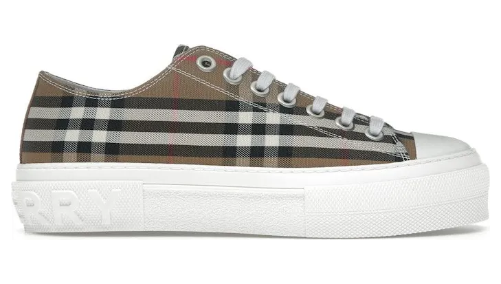 Burberry Low Top House Check Sneaker Taupe Brown (8094731)