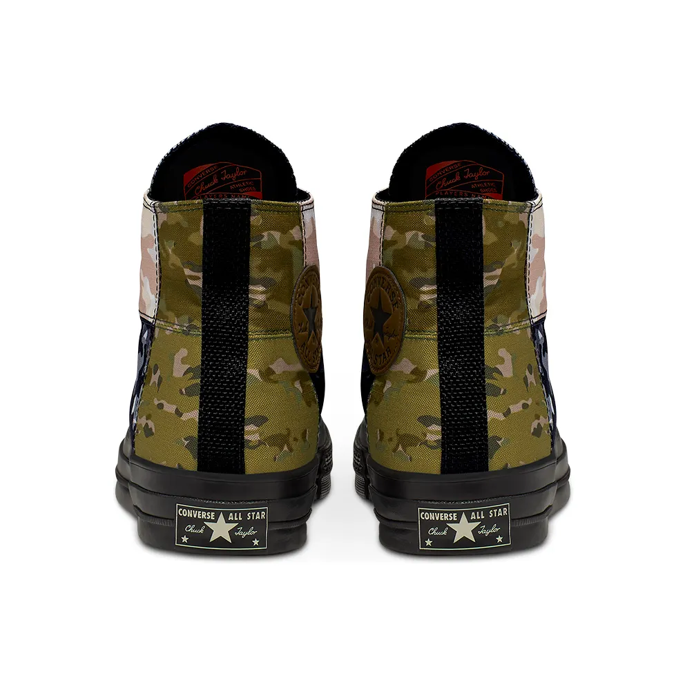Converse Chuck Taylor All-Star 70s Hi Patchwork Blocked Camo Black Surplus Olive/Black (165912C)