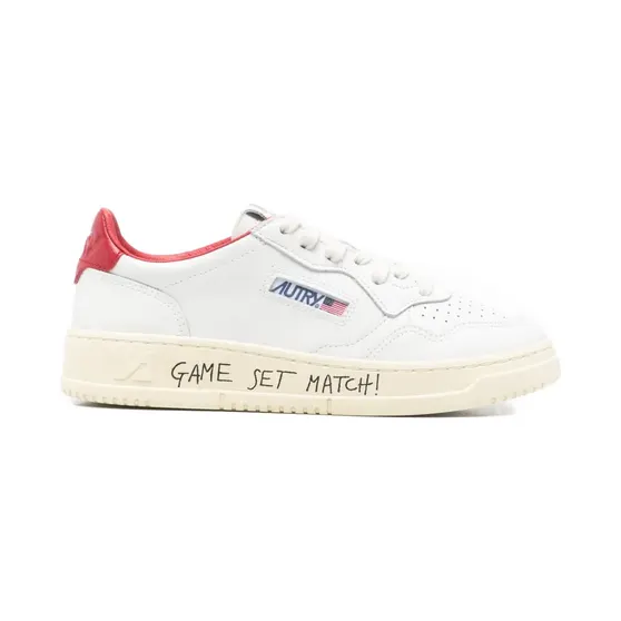 Autry mit rotem Absatz “White” (AULWML03WHITERED)