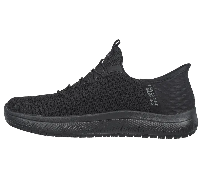 Skechers Slip-ins Work: Summits SR – Enslee – Black – “Black” (108144EC BBK)