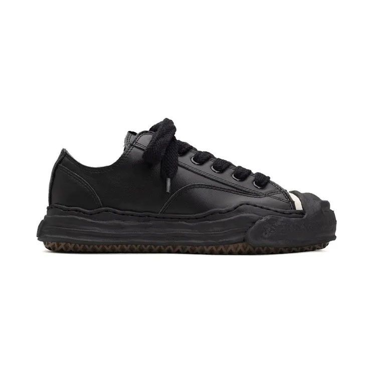 Maison Mihara Yasuhiro Hank OG Sole Leather Low Black (A05FW704-BLK)