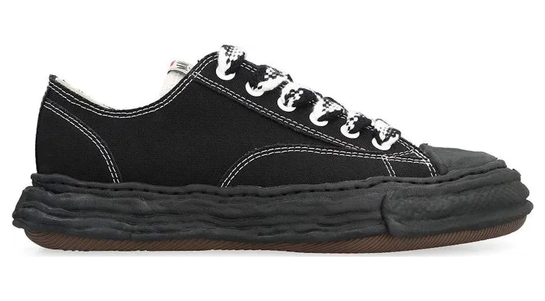 Maison Mihara Yasuhiro Peterson 23 OG Sole Canvas Low Black White Checkered Laces (A12FW707)