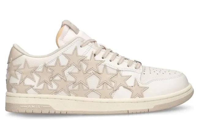 AMIRI Stars Low Top White Beige (PS24MFS025)