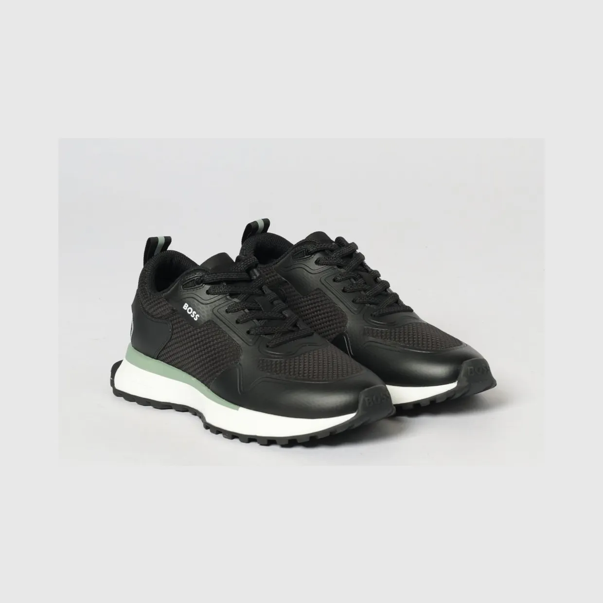 Boss Mesh And Rubber Sneakers Black (50513195003)