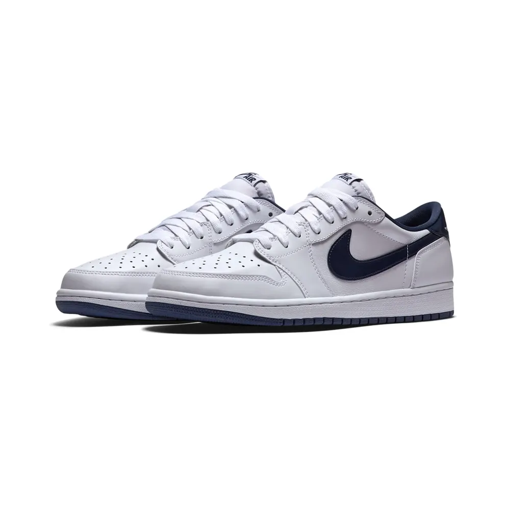 Jordan 1 Retro Low Metallic Blue White/Midnight Navy (705329-106)
