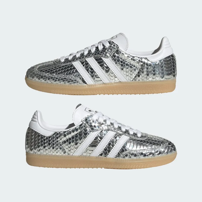 Adidas Samba Slangenprint Silver Metallic (IH9016)