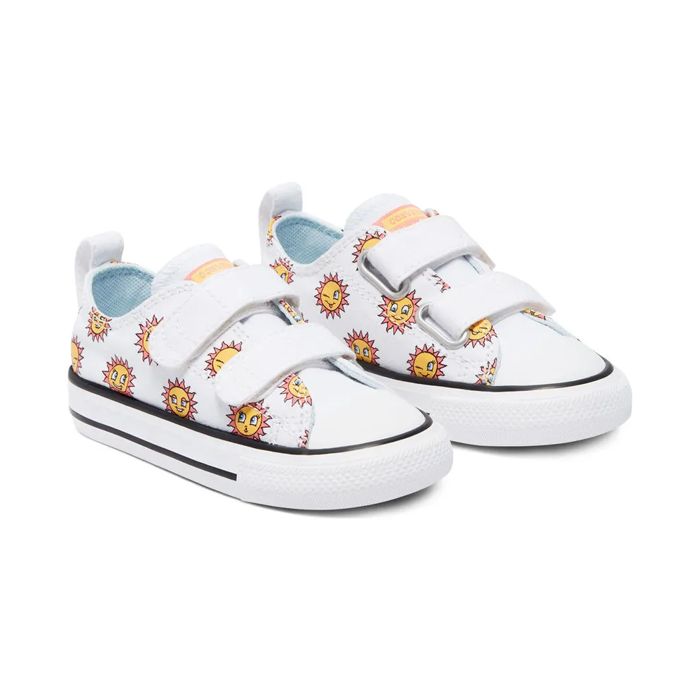 Converse Sun Graphic Easy-On Chuck Taylor All Star Low Top White/citron Pulse (770703C)
