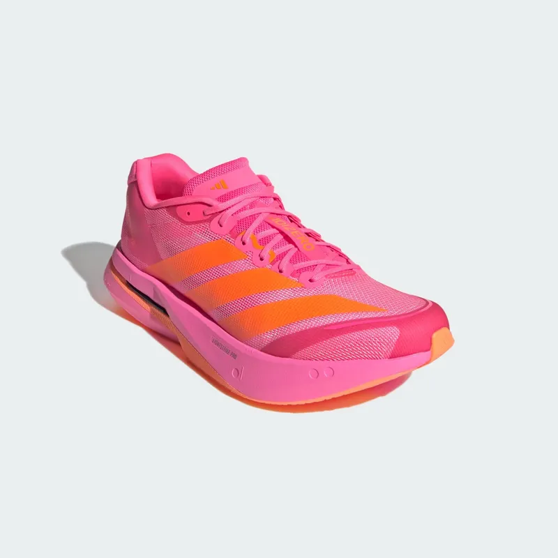 Adidas Adizero Boston 13 Running Shoes Lucid Pink / Lucid Orange / Iron Metallic (KJ3063)