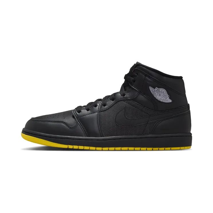 Air Jordan 1 Mid – Comic – “Black / Opti Yellow / Silver” (IO2052-001)