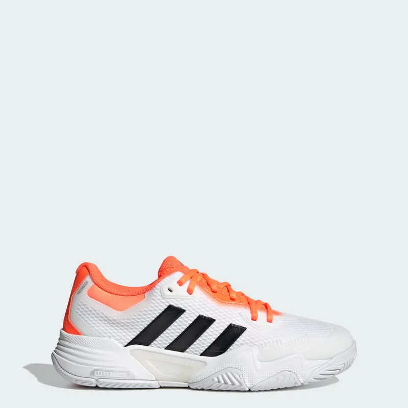 Adidas Solematch Control 2 Tennis Shoes Cloud White / Core Black / Lucid Orange (KI3736)
