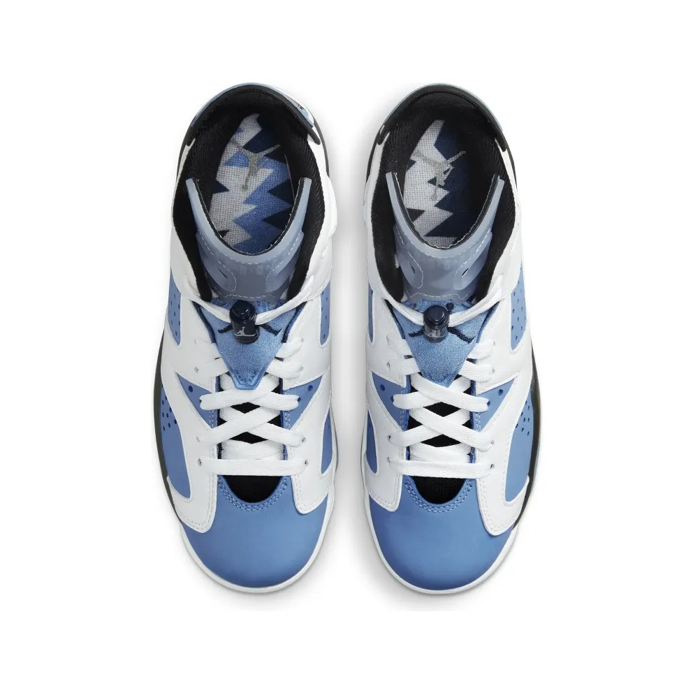Air Jordan 6 Retro UNC White (GS) (384665-410)