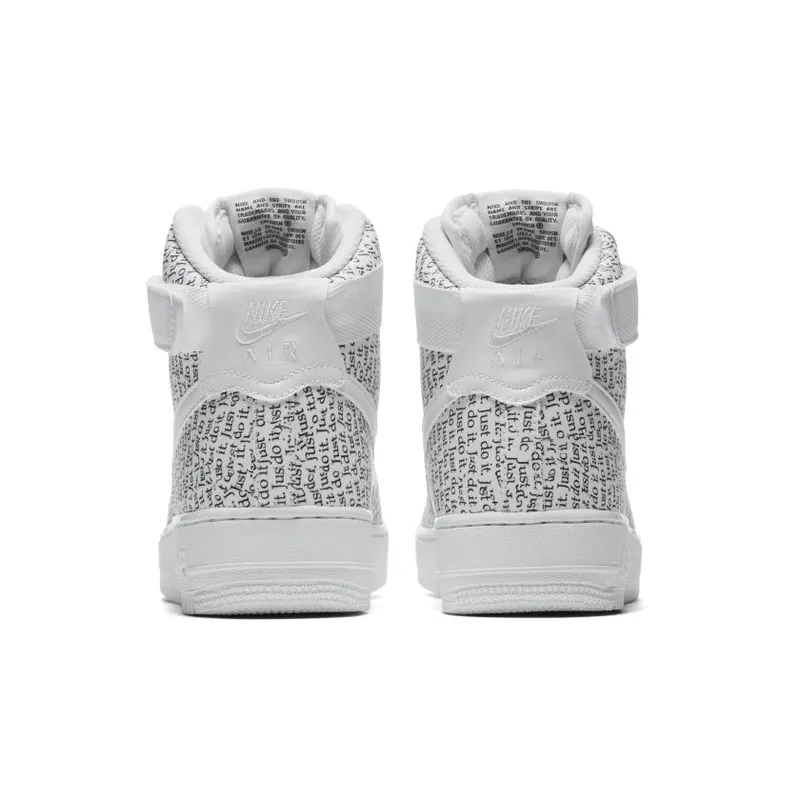 Nike Air Force 1 High Just Do It Pack White (W) White/White-White-Black-Total Orange (AO5138-100)