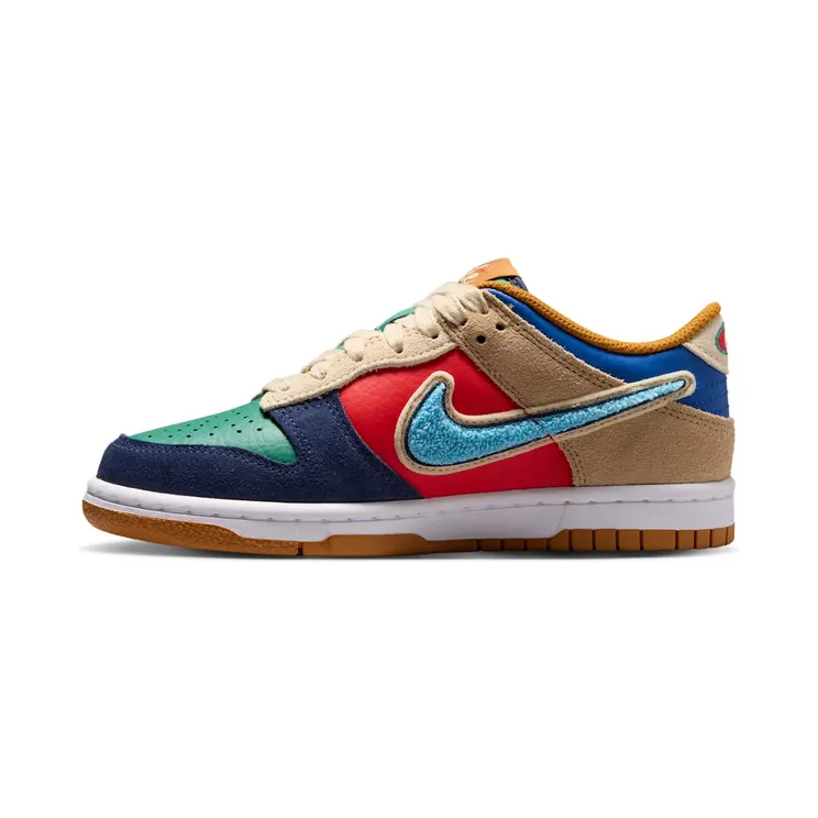 Nike Dunk Low GS “Midnight Navy / Speed Red / Green Noise” (IV6203-410)