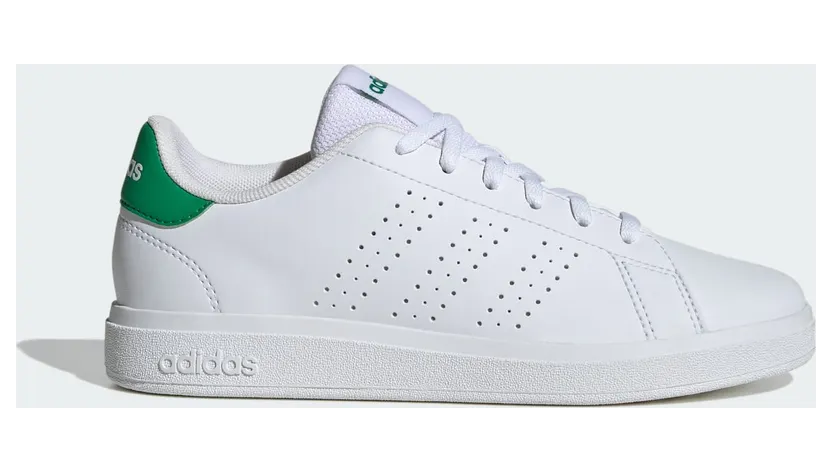 Adidas Advantage Base 2.0 Kids Cloud White / Cloud White / Green (ID3889)