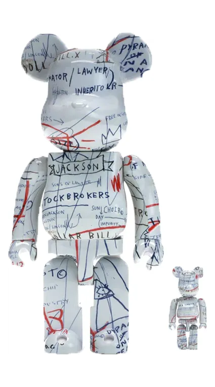 Jean-Michel Basquiat 2 100% & 400% Set White (2018)