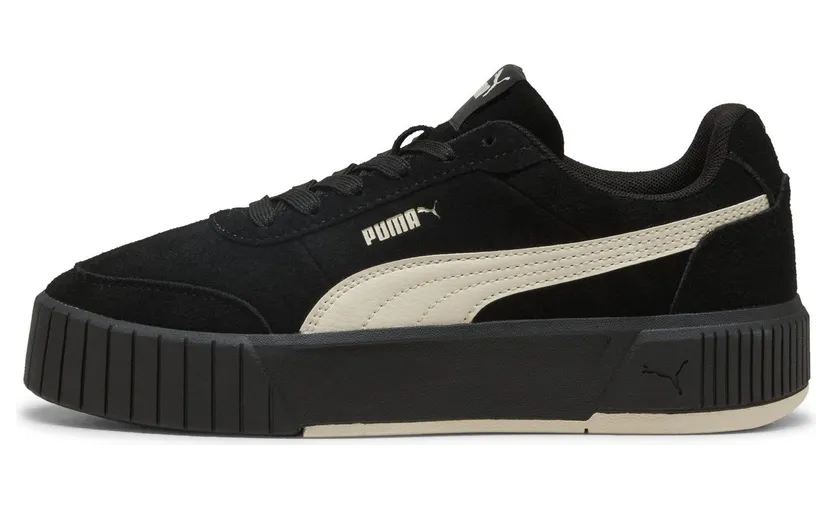 Puma Carina Mia Suede “Puma Black / Alpine Snow” (402638_05)