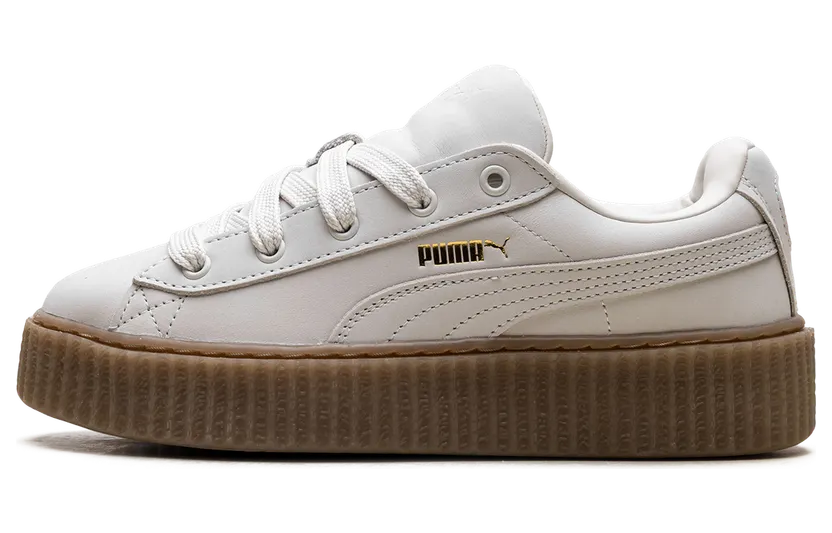 Puma Creeper Phatty Nubuck Warm White / Puma Gold / Gum (396813-03)