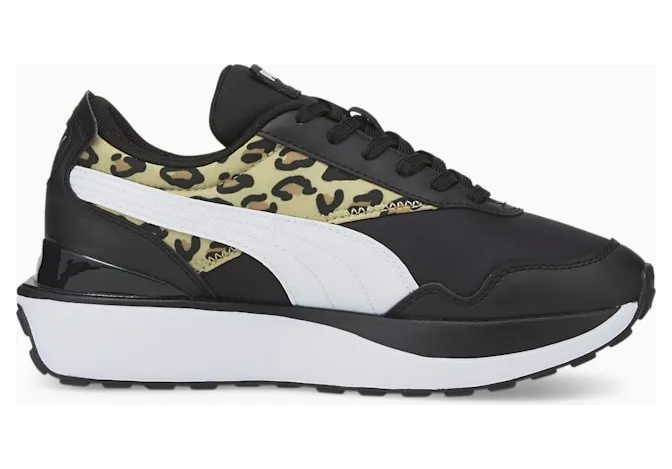 Puma Cruise Rider Summer Roar Jugend-Sneakers Weiß/Beige/Schwarz (383159-03)