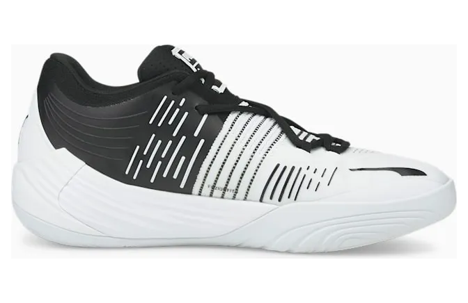 Puma Fusion Nitro Basketballschuhe Weiß/Schwarz (376639-01)