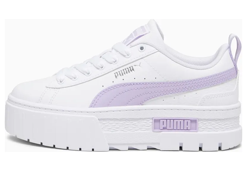 Puma Mayze Leather Teenager Weiß (384527-22)